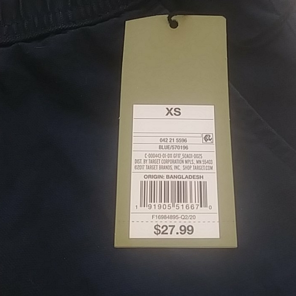 Goodfellow & Co Men's Canvas Jogger Pants Navy XS - Picture 4 of 7